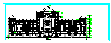 旧宾馆楼改造欧式宾馆建筑施工设计CAD图纸-图一