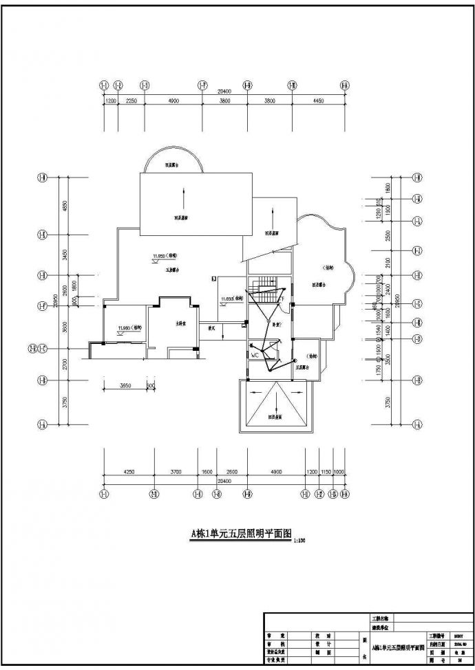 某单元多层住宅楼电气设计图（含电气设计说明）_图1