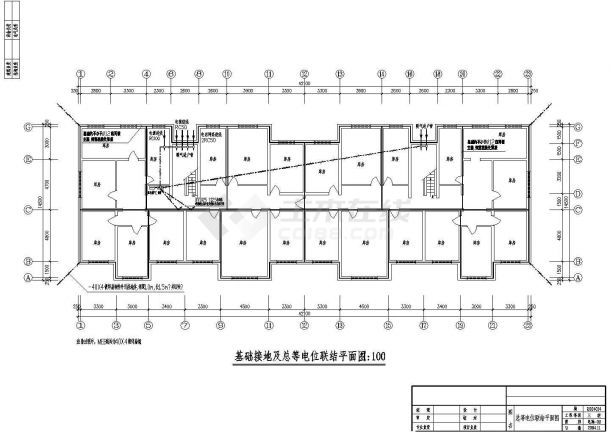 某3500㎡多层住宅楼电气设计施工图（三级负荷）-图二