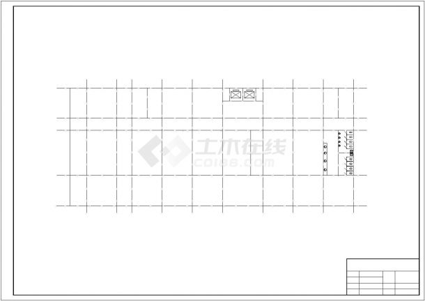 南昌市经开区某公司5900平米6层钢框架结构办公楼建筑设计CAD图纸-图一