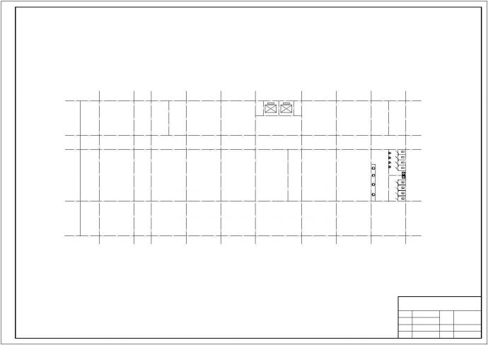 南昌市经开区某公司5900平米6层钢框架结构办公楼建筑设计CAD图纸_图1