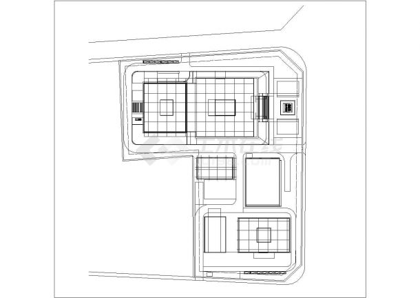 档案馆建筑设计施工CAD图纸（内含水暖电全套图纸）-图二