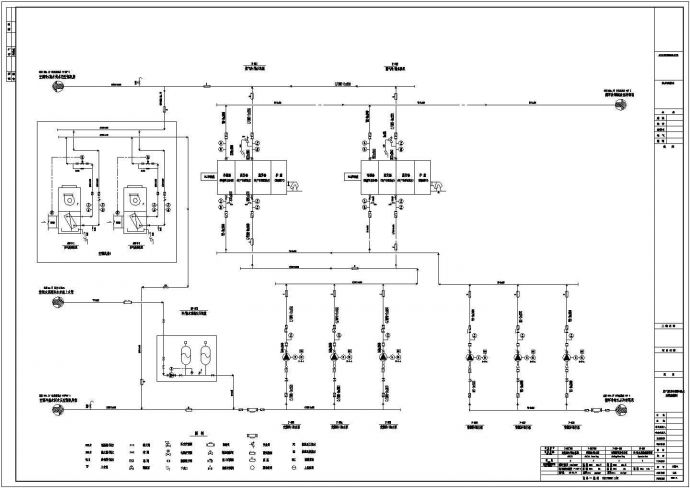 昆山市花桥镇某大型连锁超市空调通风设计施工CAD图纸_图1