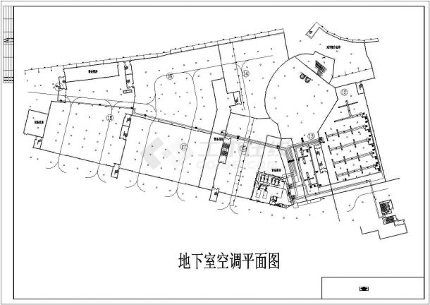 浙江省温州市新建造大型商城空调通风系统设计施工CAD图纸-图一