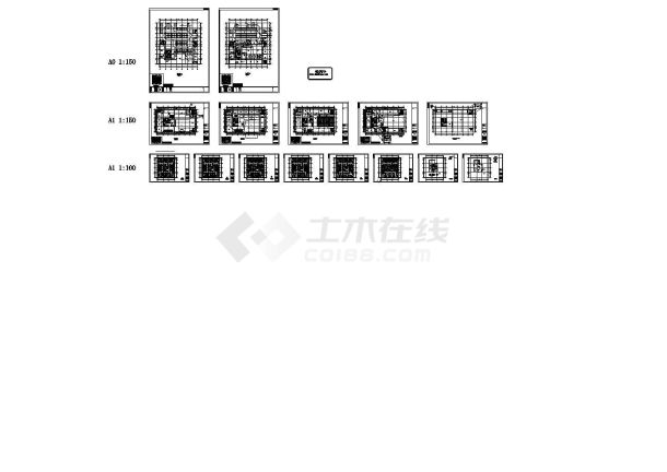 某农庄砖混结构仿古住宅设计cad建筑施工图-图二