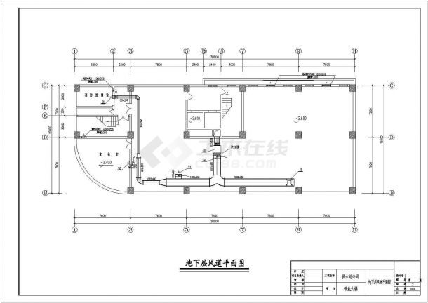 浙江省桐乡市某高层商业办公楼空调通风系统设计施工CAD图纸-图一