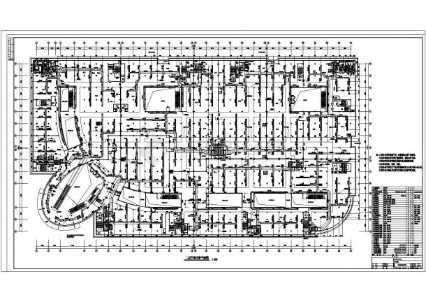 安徽省合肥市某16万平商业建筑暖通设计施工CAD图纸-图一