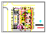 湖北某地区小学建筑施工CAD平面布置参考图-图一