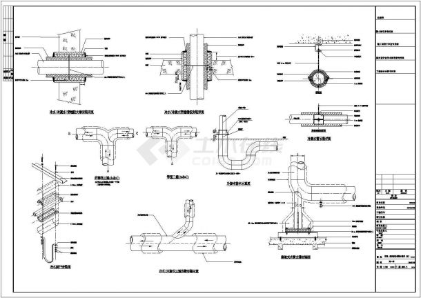 安徽省合肥市某高层商业楼舒适性中央空调系统设计施工CAD图纸-图二