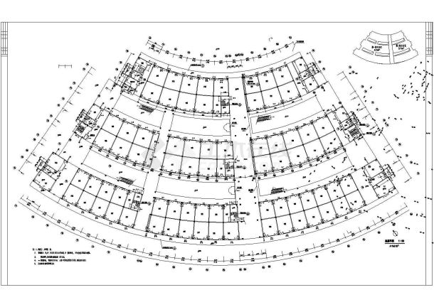 江苏省泰州市某新建商业广场空调通风系统设计施工CAD图纸-图二