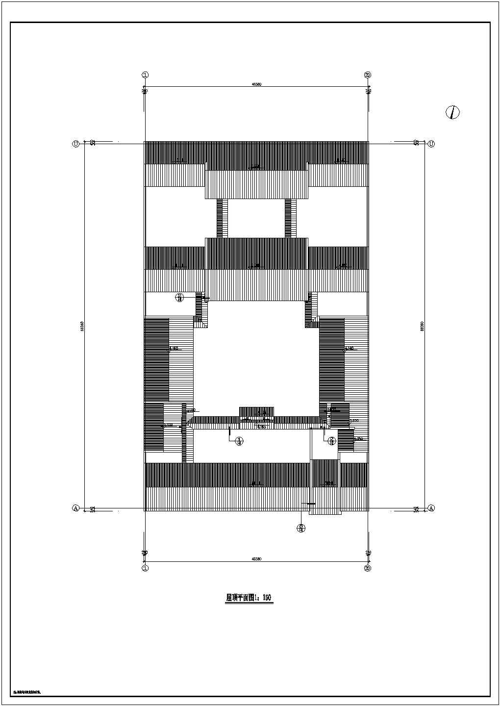 【北京】某仿古四合院办公建筑扩初全套设计cad图