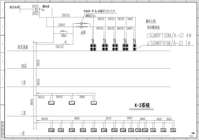 河南省孟州市某大型商业中心广场暖通空调设计施工CAD图纸_图1