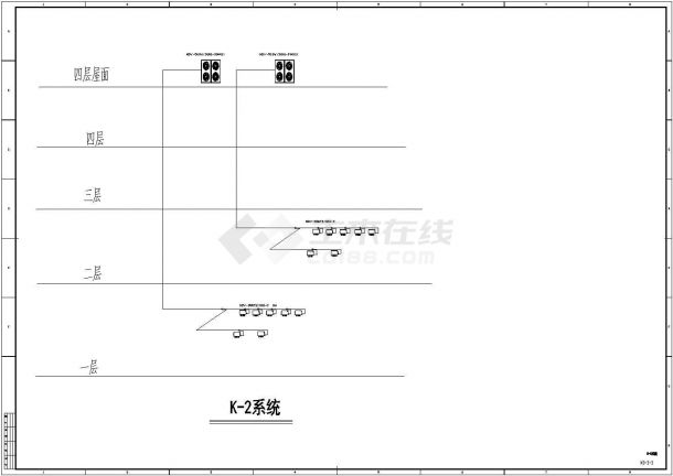 河南省孟州市某大型商业中心广场暖通空调设计施工CAD图纸-图二