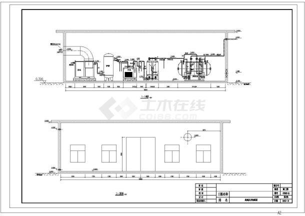 [河南]污水综合处理厂给排水臭氧机房CAD全套完整设计图-图二