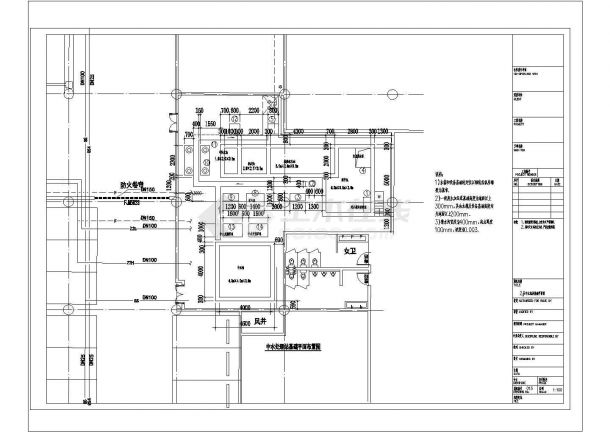 [上海]中水处理站建筑给排水CAD设计节点完整图纸-图一