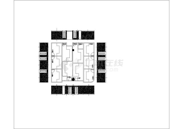 某KTV过道CAD大样全套完整施工设计图-图一