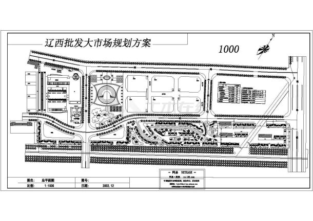 辽西批发大市场总平面-图一