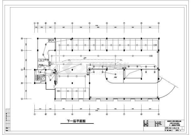 某海边车库水电房消防电气CAD完整全套施工图-图二