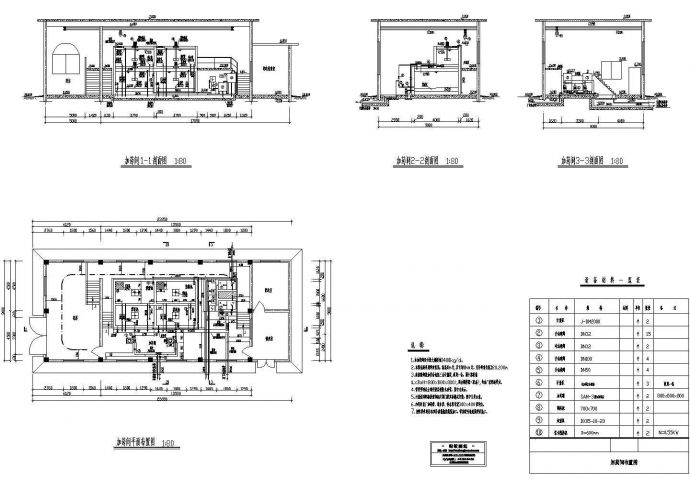 [广东]20万吨给水厂工艺设计全套加药间CAD给排水构造图_图1