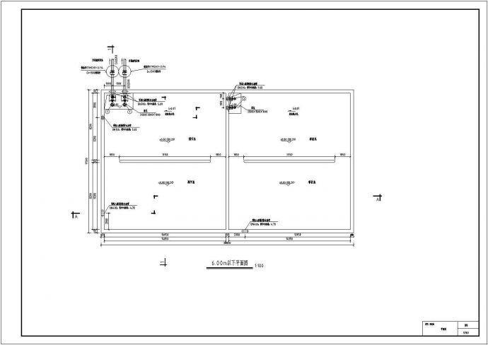 某工业污水处理全套设计调节池事故池CAD详细环保图纸_图1