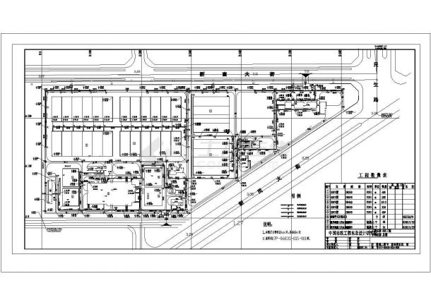 [营口]污水厂全套工艺工艺CAD设计环保总图-图一
