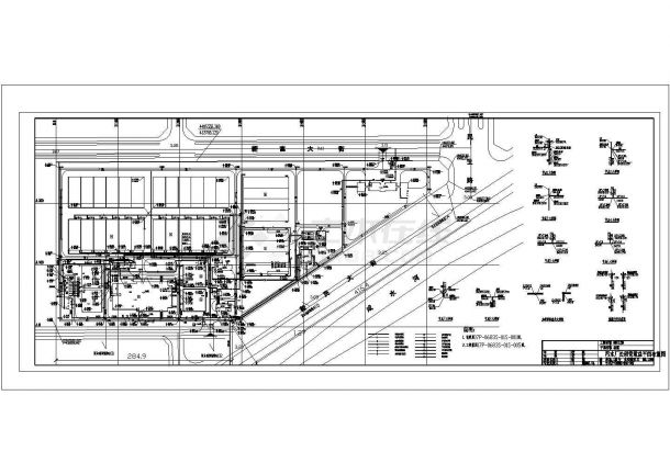 [营口]污水厂全套工艺工艺CAD设计环保总图-图二
