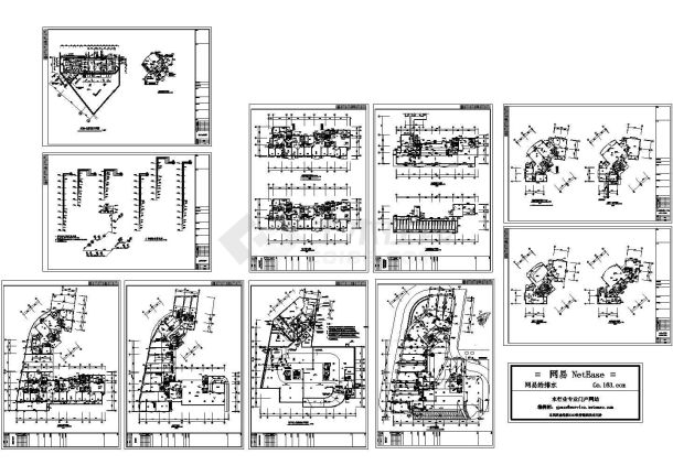 某商住楼给排水平面图-图一