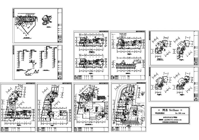 某商住楼给排水平面图_图1