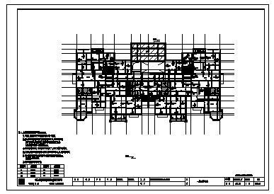 某九层剪力墙结构住宅楼结构施工cad图_住宅楼施工-图二