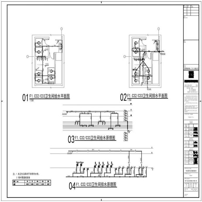 P31-019-C栋厂房卫生间给排水大样图（四）-A1_BIAD_图1