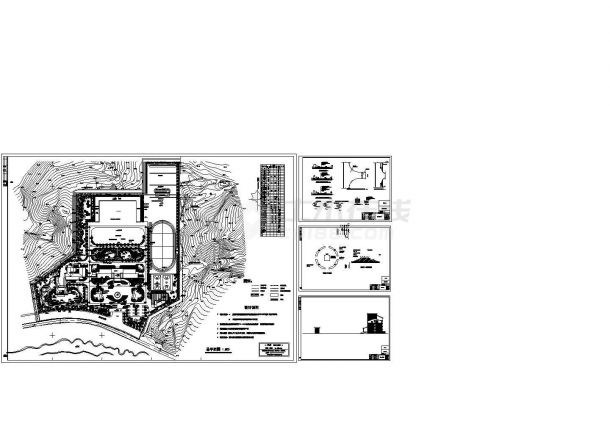 某教导队迁建绿化施工图-图一