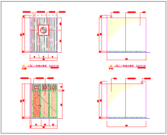 某大型浴场设计施工二人包厢CAD完整节点图纸_图1