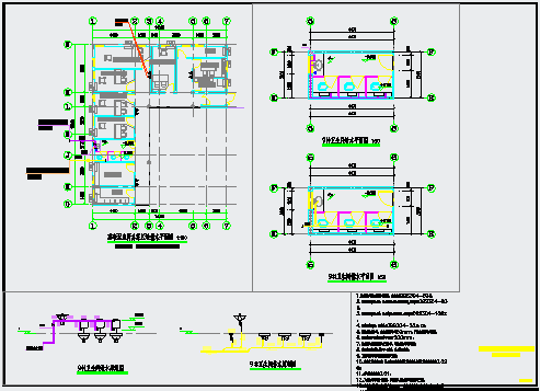 某荔联派出所给水CAD完整节点设计施工图_图1