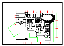 某大学活动中心建筑设计CAD施工方案图-图二