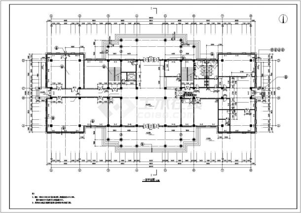 6层欧式医院综合楼建筑设计CAD施工图-图一