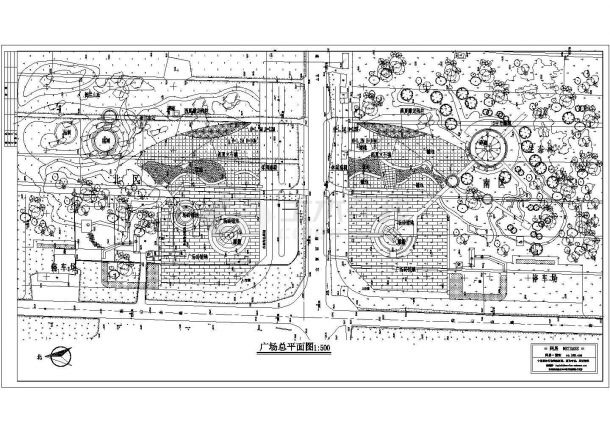 广场绿化设计总平面图-图二