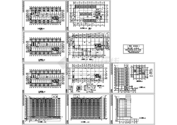 学校宿舍施工图纸-图一