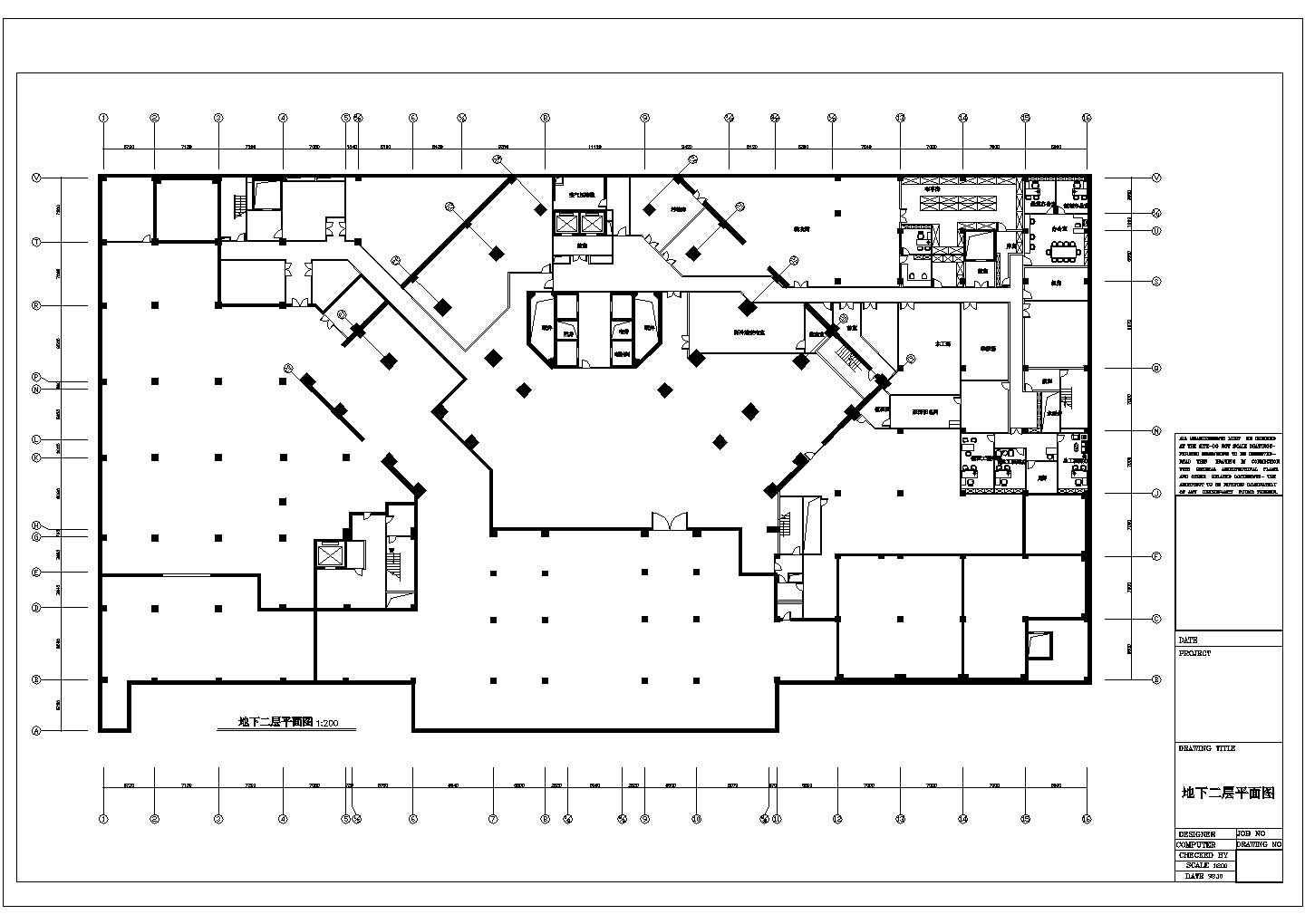 某知名大酒店局部CAD设计节点完整装修图