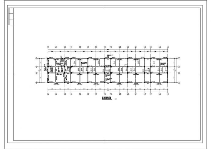 某六层临街商住楼标准层梁配CAD节点完整全套图纸_图1