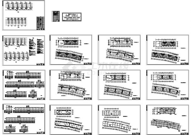 底商住宅楼电气设计全套CAD施工图-图一