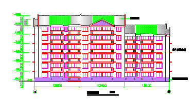 某多层住宅楼整套建筑CAD设计图纸-图一