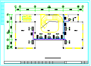 某小型办公室空调平面设计CAD施工图-图二