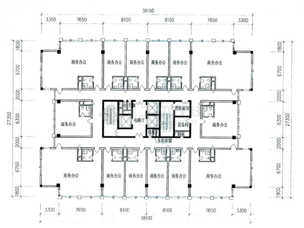 台州市华天大厦建筑设计方案-图二