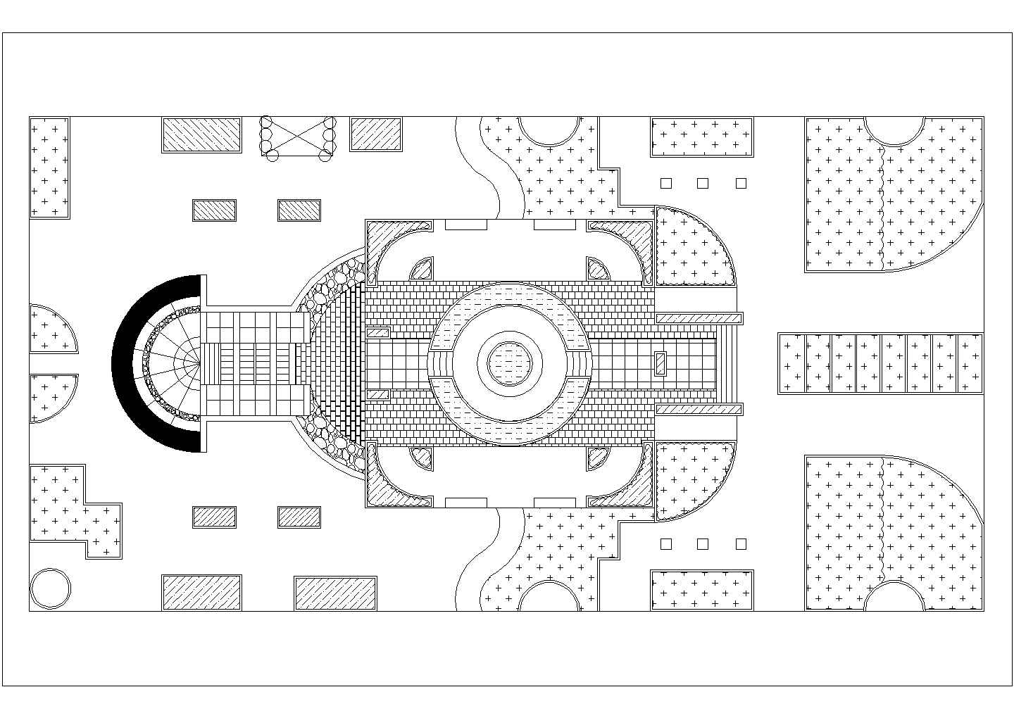 某广场CAD节点剖面构造图纸