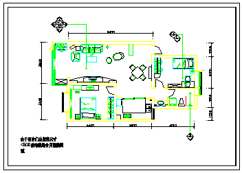 北京大兴月苑室内家装cad设计方案施工图-图二