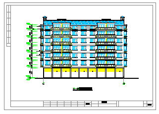 城中村改造多层住宅楼建筑CAD设计施工图纸-图二