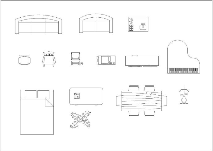 某卧室设备CAD节点完整设计图纸_图1