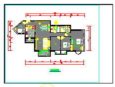 大户型住宅室内装修设计cad方案施工图_图1