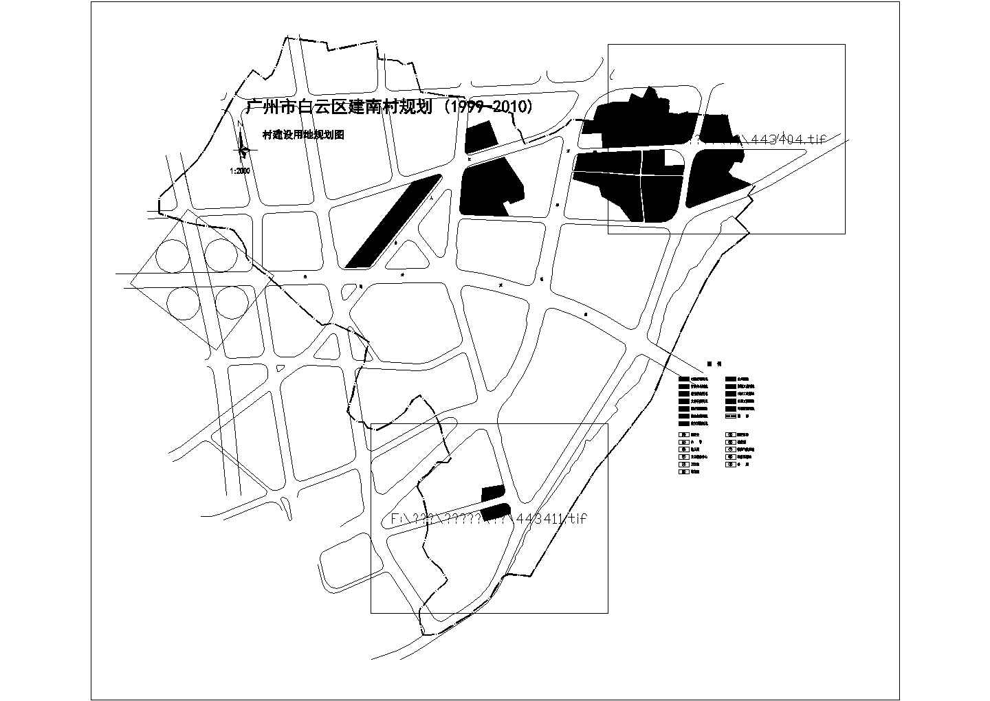 某建南村建设用地土地利用规划CAD施工节点图