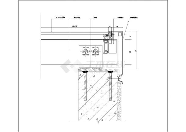 某点式幕墙CAD平立剖全套节点图-图一